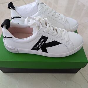 Kate Spade K As In Kate Court True White Sneakers